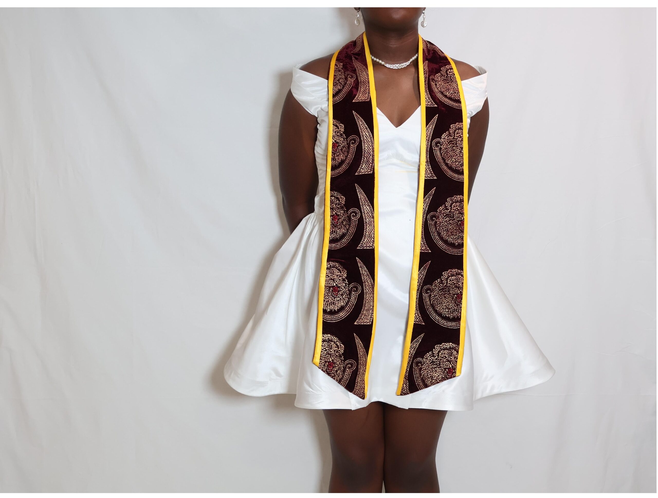 Ijele Burgundy & Yellow